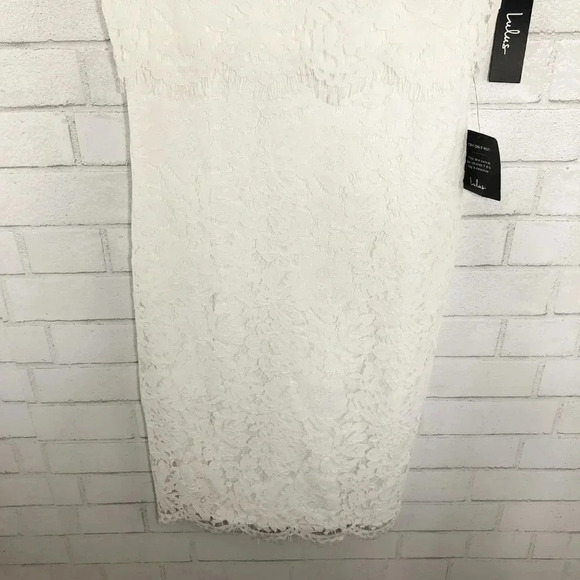 LuLus White Lace Cocktail Party Dress Women's Size Small New With Tags - Picture 3 of 7
